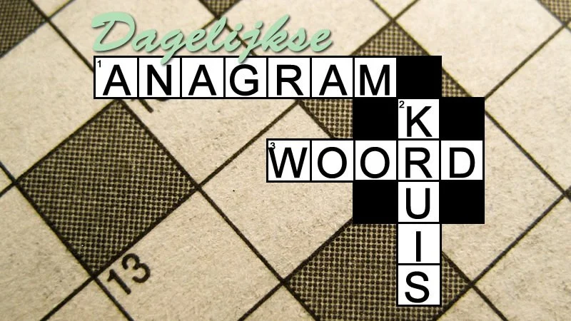 Dagelijkse Anagram Kruiswoord